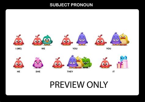 Use provide images to create a personal pronouns sheet | Freelancer