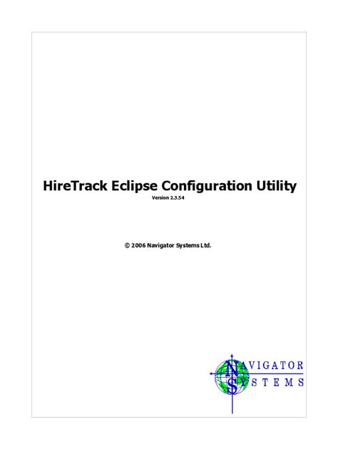 Fillable Online HireTrack NX from the leading company - Navigator ...