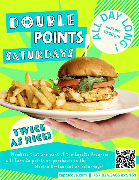 Double Points Saturdays - Captain's Cove Golf & Yacht Club