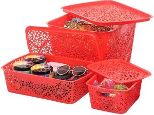 Cutting EDGE Plastic Plastic 3 Pieces Small, Medium, Large Size Storage ...