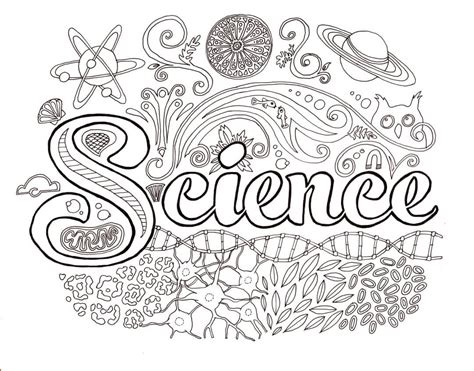 Science Coloring Pages 的图像结果