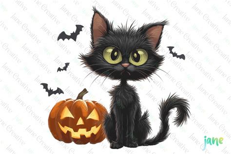 Free clip halloween cat, Download Free clip halloween cat png images ...