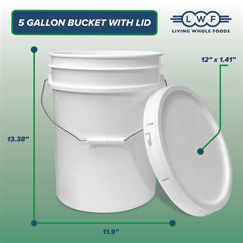 5 Gallon Bucket With Measurements