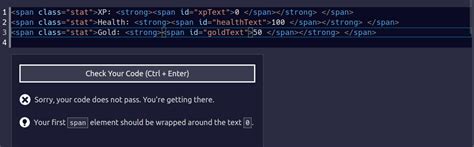 Image result for Step 17 Freecodecamp JavaScript Building a Role Playing Game