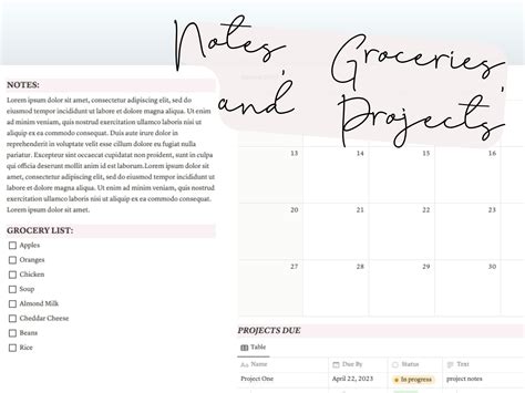 Image result for Notion Weekly Planner Template