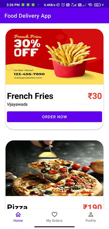 Image result for Food Ordering App with Firebase Android Studio Java