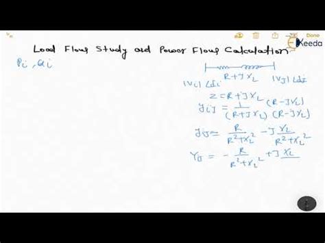Load flow study and power flow calculation Video Lecture - Power System ...