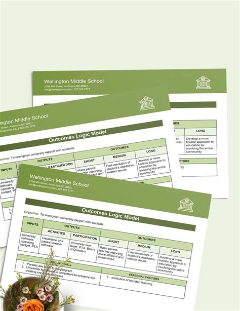 Image result for Outcome Framework Template