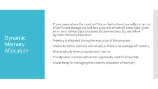 Image result for Dynamic Storage Allocation