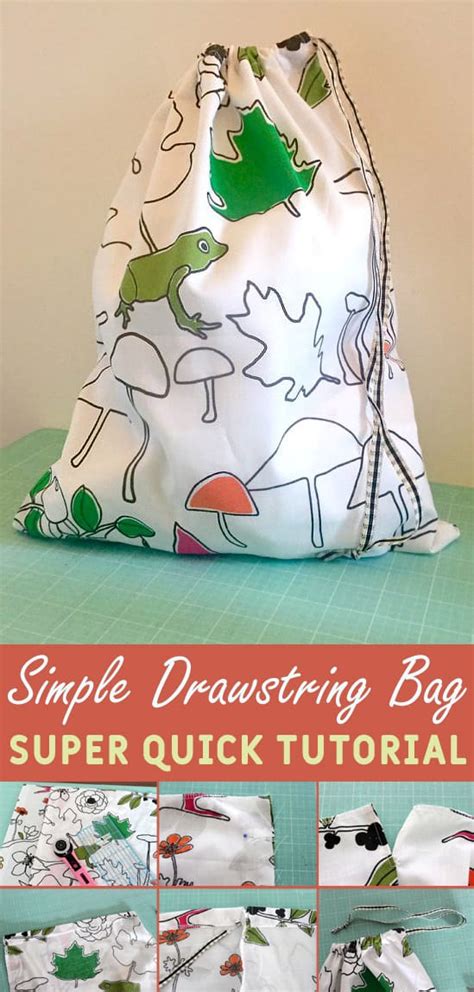 Image result for Simple Drawstring Bag Instructions
