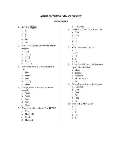 Image result for Entry Test Questions