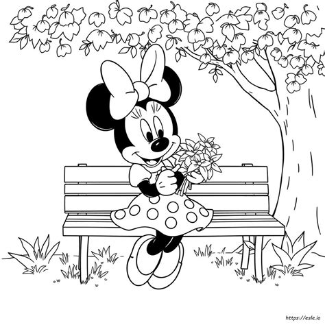 Minnie Mouse Colouring Page