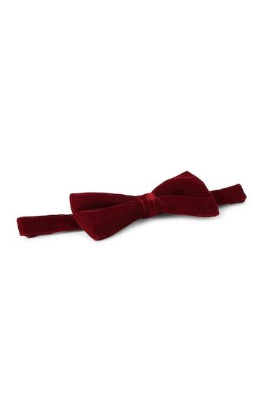 Buy Men Maroon Solid Bow Tie Online - 111201 | Peter England
