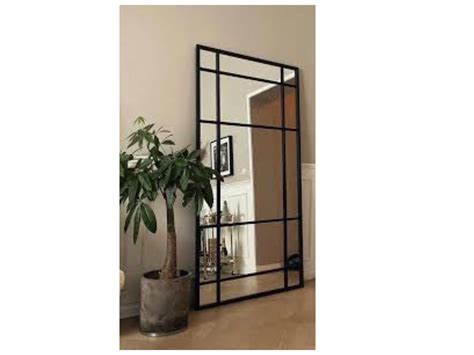 QandAHome-Black Rectangular Window Mirror | Leroy Merlin South Africa
