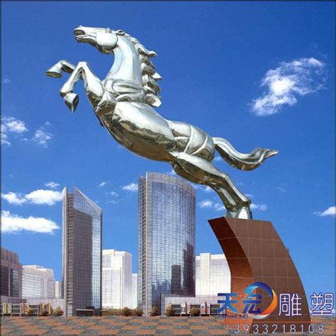 不锈钢动物马雕塑-景观动物不锈钢雕塑制作厂家报价-天宏不锈钢雕塑厂