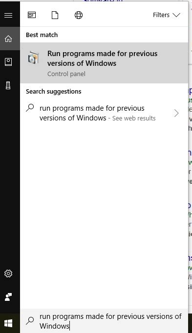 Image result for Run Programs Made for Previous Windows