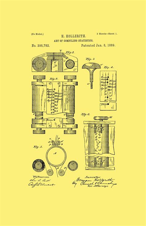 Framable Patent Art the Original Poster Art Print 1889 Statistics Nerd ...