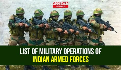 List of Military Operations of Indian Armed Forces, Important for All ...