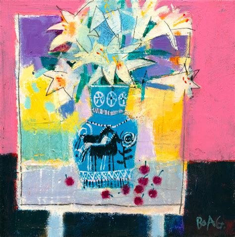 Lilies and Cherries | Francis Boag | Morningside Gallery Edinburgh