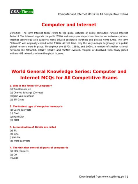 Image result for Computer Questions PDF File Download