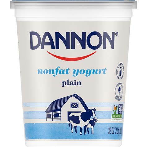 Dannon Nonfat Free Plain Yogurt – 32oz – BrickSeek