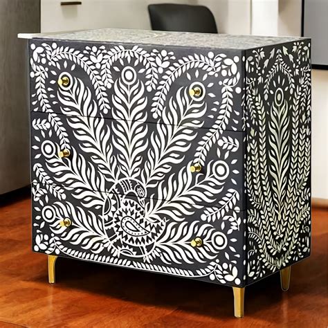 Bone Inlay Sideboard - Peacock