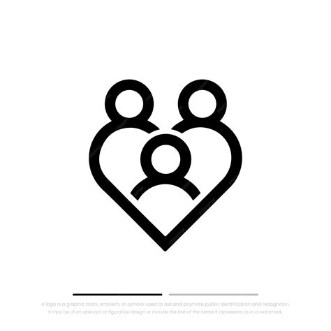 Premium Vector | Family love symbol logo