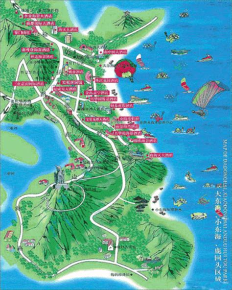 三亚著名旅游景点地图,三亚旅游景点,全旅游景点_大山谷图库