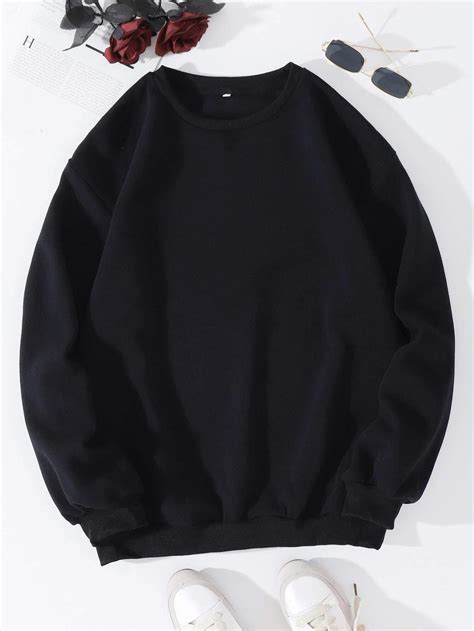 PLAIN BLACK SWEATSHIRT – Ewardrobe