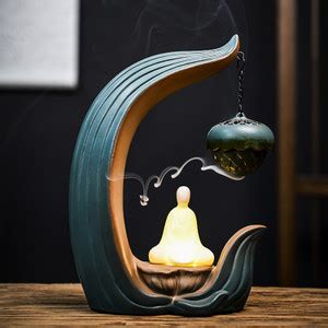 Ekhasa Buddha Ceramic Dhoop Dani with LED Light | Sambrani & Incense ...