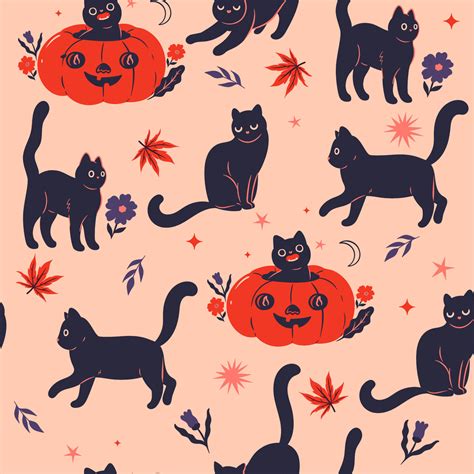 Halloween Cats Background