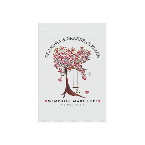 Custom Grandma and Grandpa Gifts, Personalized Garden & House Banner ...