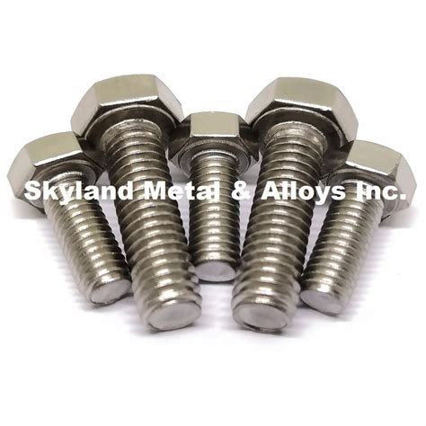 Metal Fasteners - Stainless Steel Hex Head Bolt 904L Exporter from Mumbai