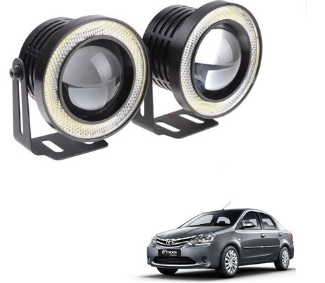 Buy Auto Addict 3.5" High Power Led Projector Fog Light Cob with White ...