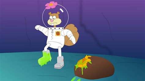 Sandy Cheeks stepped in a egg by Lucas53002 on DeviantArt
