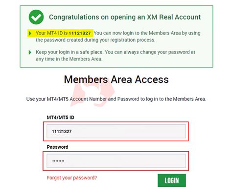 Create XM Account 的图像结果