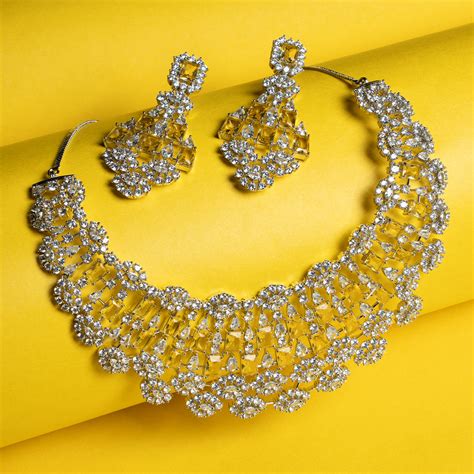 Buy American Diamond Necklace Sets | Calista India – Calistaindia