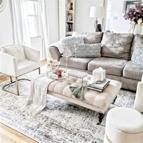 Modern Living Room With Gray Sofa - Soul & Lane