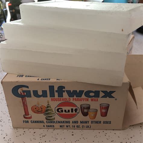 Gulf Wax Paraffin Wax. 1 Lb. Canning, Surf Boards, Skis & More NOS ...