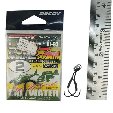 Decoy DJ-93 Light Game Twin Hook | Single Pair – Fish With Hanish Tackles