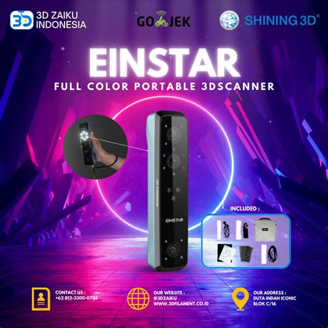 Jual Einstar 3D Scanner High Detail Full Color Portable FREE Software ...