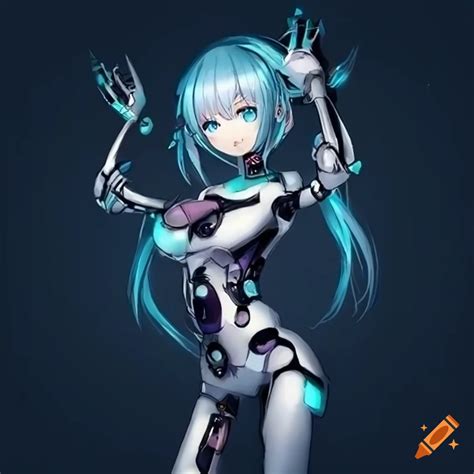 Anime robot girl on Craiyon