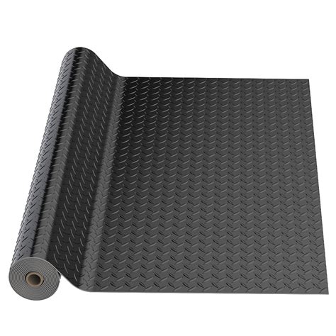 Amazon.com: Garage Floor Mat 7.5x17 FT, 2.8mm Thickness Diamond Plate ...