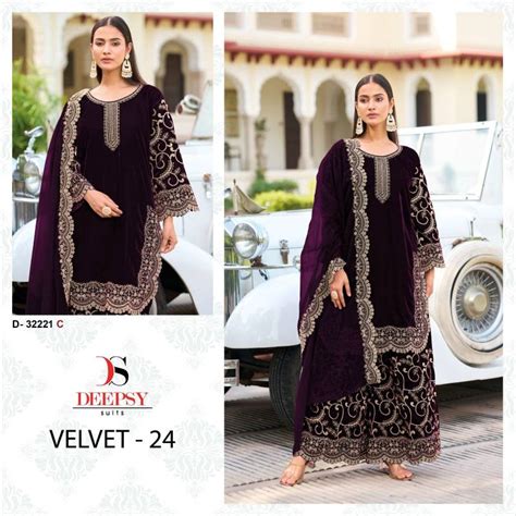 Deepsy Velvet 24 Series 32221 A To D Pakistani Salwar Suit