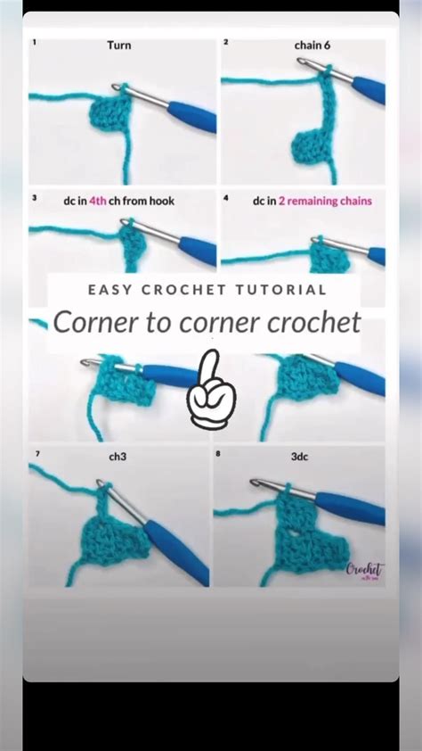 C2C Crochet Tutorial 的图像结果