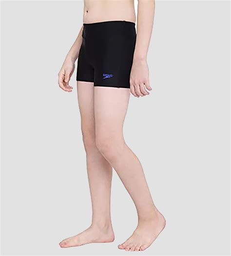 Buy Speedo Boys Essential Houston Aqua Short Black-Blue Flame Swimwear ...