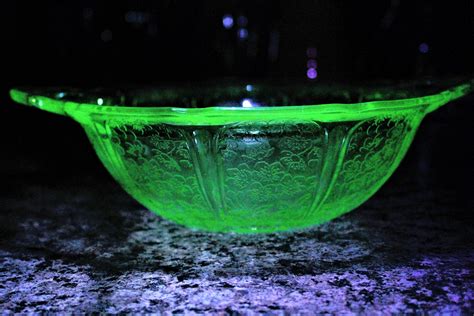 Green Glowing Glass