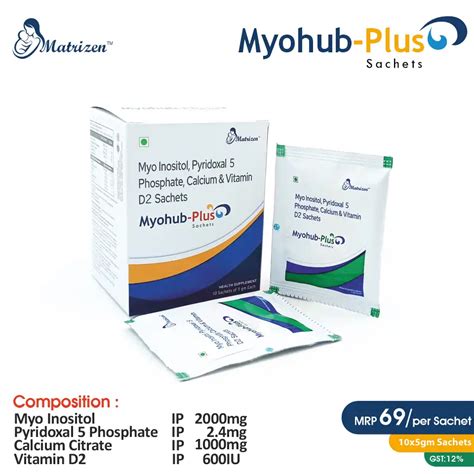 Myo Inositol 2000mg + Pyridoxal 5 Phosphate 2.4mg + Calcium 1000mg ...
