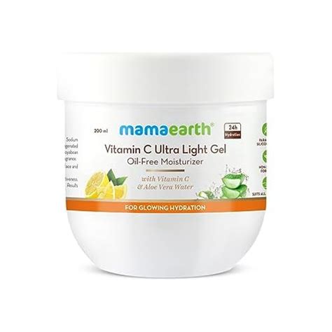 Mamaearth Vitamin C Ultra Light Gel Oil-Free Moisturizer For Face, Body ...