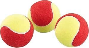 Buy AEROLOOKS Tennis Balls, Red and Yellow, Foam, 3 Pack, Sports ...